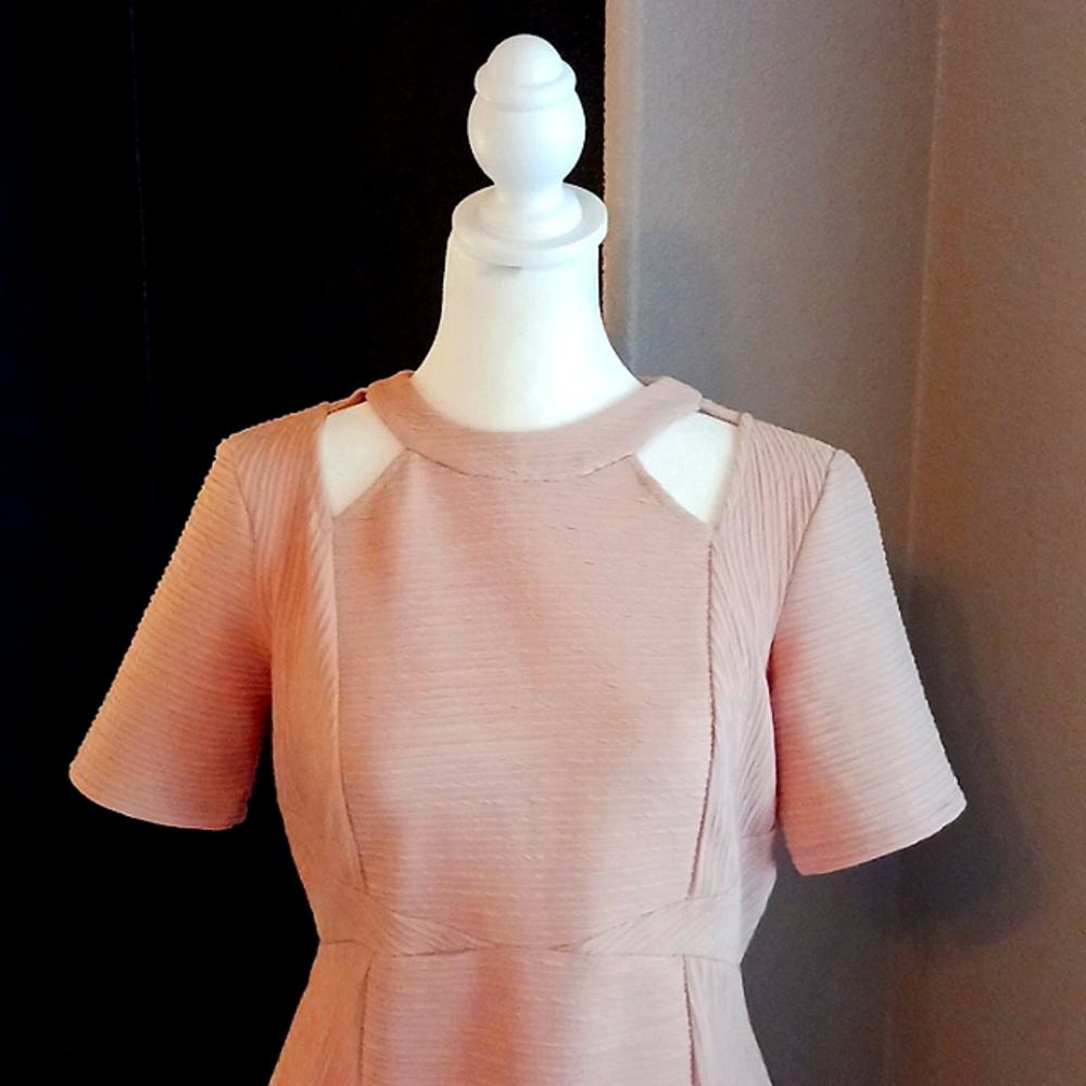 Asos pink dress size 6 bodycon midi - Picture 2 of 9